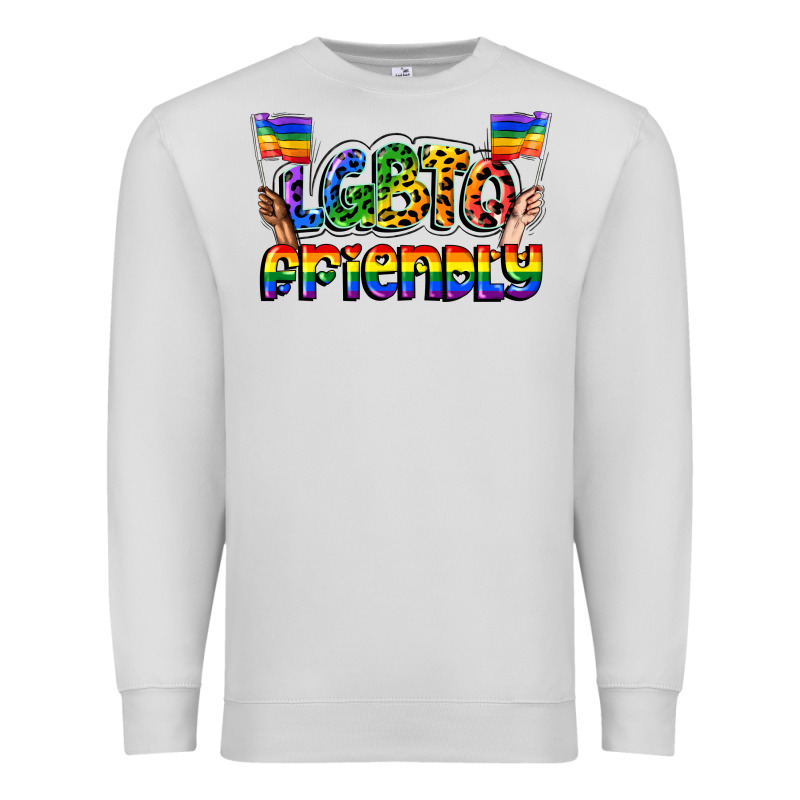 Lgbtq Friendly Pride Premium Sweatshirt by FaDigitalArtStudio | Teevron