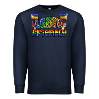 Navy lgbtq friendly pride Premium Sweatshirt - FaDigitalArtStudio