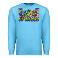 Ocean Blue lgbtq friendly pride Premium Sweatshirt - FaDigitalArtStudio