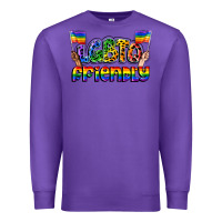 Purple lgbtq friendly pride Premium Sweatshirt - FaDigitalArtStudio