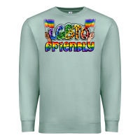 Seafoam lgbtq friendly pride Premium Sweatshirt - FaDigitalArtStudio