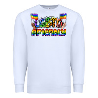 White lgbtq friendly pride Premium Sweatshirt - FaDigitalArtStudio