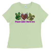 Matcha peace love mardi gras Ladies Tee - BarkalooDesign