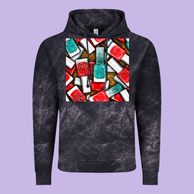Nail Polish With Glitter Seamless Pattern Bbs Vintage Hoodie Designed By Bundleandbundleshop