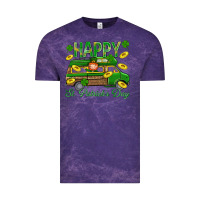 Cloud Purple Happy St. Patricks Day Vintage Tee - BundleAndBundleShop