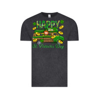 Vintage Black Happy St. Patricks Day Vintage Tee - BundleAndBundleShop