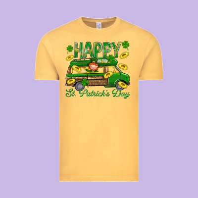 Happy St. Patricks Day Vintage Tee Designed By Bundleandbundleshop