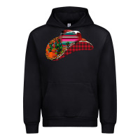 Black Christmas Cowboy Urban Hoodie - CowhideDigitalArt