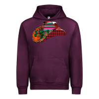 Mauve Wine Christmas Cowboy Urban Hoodie - CowhideDigitalArt
