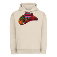 Pigment French Oak Christmas Cowboy Urban Hoodie - CowhideDigitalArt