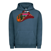 Pigment Midnight Navy Christmas Cowboy Urban Hoodie - CowhideDigitalArt