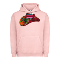 Pigment Salmon Christmas Cowboy Urban Hoodie - CowhideDigitalArt