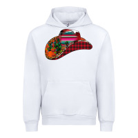White Christmas Cowboy Urban Hoodie - CowhideDigitalArt