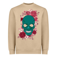 Mushroom Skull with flowers Heavyweight Sweatshirt - Bettercallsaul