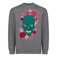 Storm Skull with flowers Heavyweight Sweatshirt - Bettercallsaul