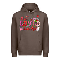 Coffee one loved nurse valentine's day Premium Hoodie - OliviaCreatesArt