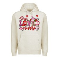 Oatmeal Heather one loved nurse valentine's day Premium Hoodie - OliviaCreatesArt