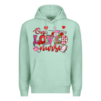 Seafoam one loved nurse valentine's day Premium Hoodie - OliviaCreatesArt
