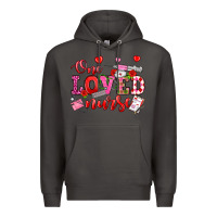 Smoke one loved nurse valentine's day Premium Hoodie - OliviaCreatesArt