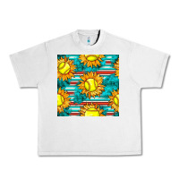 Lunar Rock softball sunflowers with serape seamless pattern Urban Heavy Tee - BundleAndBundleShop
