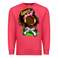 Cardinal black gamer girl Premium Sweatshirt - FaDigitalArtStudio