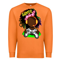 Carrot black gamer girl Premium Sweatshirt - FaDigitalArtStudio