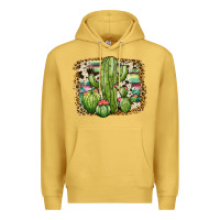 Antique Gold serape cowhide cactus Premium Hoodie - JahusDesignShop