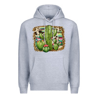 Heather Grey serape cowhide cactus Premium Hoodie - JahusDesignShop