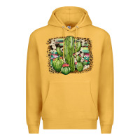 Mustard serape cowhide cactus Premium Hoodie - JahusDesignShop