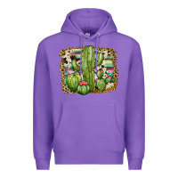 Purple serape cowhide cactus Premium Hoodie - JahusDesignShop