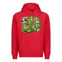 Red serape cowhide cactus Premium Hoodie - JahusDesignShop