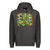 Smoke serape cowhide cactus Premium Hoodie - JahusDesignShop