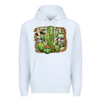 White serape cowhide cactus Premium Hoodie - JahusDesignShop