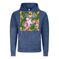 Vintage Denim christmas smile gingerbread cookie seamless pattern bbs Vintage Hoodie - BundleAndBundleShop