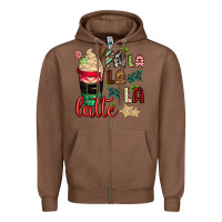 Chestnut Fa la la la latte Zipper Hoodie - CowGirlArtShop