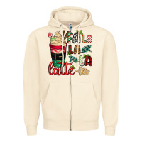 Sandshell Fa la la la latte Zipper Hoodie - CowGirlArtShop