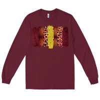 Burgundy Western Farm Life Brushstrokes Long Sleeve Tee - Bettercallsaul