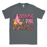 Charcoal Heather Dreaming Of A Pink Christmas Classic Tee - BundleAndBundleShop