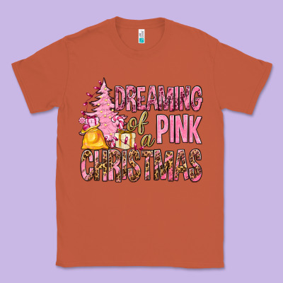 Dreaming Of A Pink Christmas Classic Tee Designed By Bundleandbundleshop