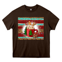 Chocolate Brown Christmas coffee Heavy Core Tee - Jasminsmagicworld