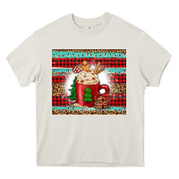 Cream Christmas coffee Heavy Core Tee - Jasminsmagicworld