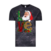 Cloud Black Love With Santa Portrait Vintage Tee - BundleAndBundleShop