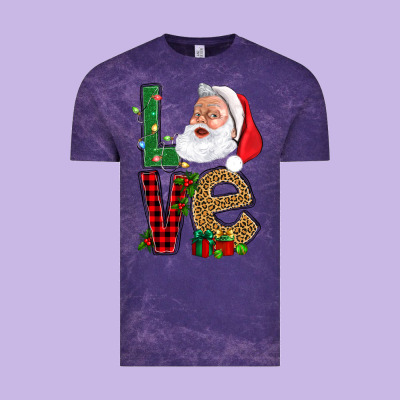 Love With Santa Portrait Vintage Tee Designed By Bundleandbundleshop