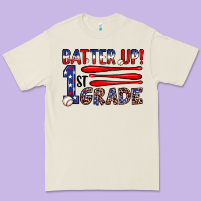 Batter Up 1st Grade Premium Tee Designed By Jahusdesignshop