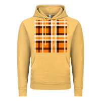 Vintage Mustard tartan seamless pattern bbs Vintage Hoodie - BundleAndBundleShop
