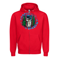 Red cozy season Zipper Hoodie - CowGirlArtShop