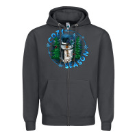 Smoke cozy season Zipper Hoodie - CowGirlArtShop