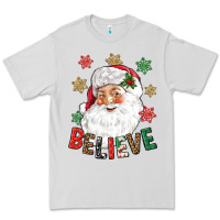 Dove Grey Believe Christmas Premium Tee - NancyCooperArtShop