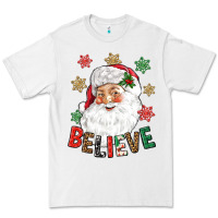 White Believe Christmas Premium Tee - NancyCooperArtShop