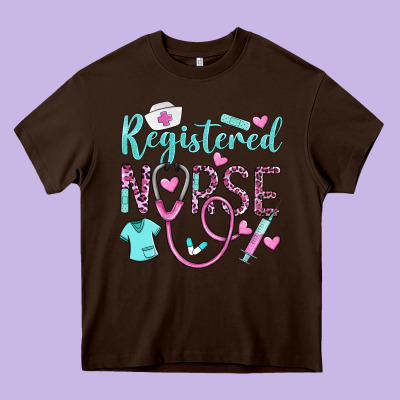 Registered Nurse Rn Heavy Core Tee Designed By Barkaloodesign
